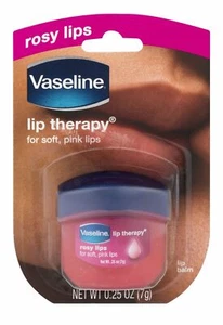 Vaseline Lip Therapy Rosy Lips Relieves Dry Dull and Cracked Lips 0.25oz 12 Pack - Picture 1 of 2