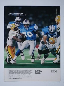 Barry Sanders Detroit Lions Vintage 2003 IBM Original Print Ad 8,5 x 11" - Bild 1 von 7