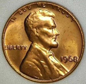 1968-P 1C Lincoln Memorial Cent BU 22oc0616 - Picture 1 of 2