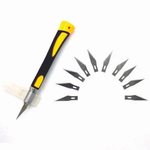 11pc hobby knife scalpel blade cutter kit ergonomic blades for exacto xacto  - Picture 1 of 1