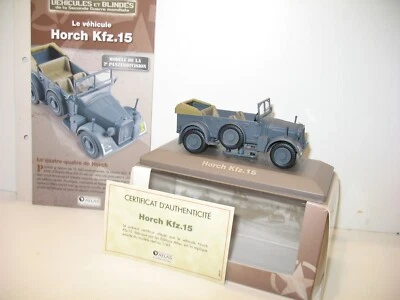 Auto HORCH Militare Tedesca ATLAS 1:43 Nuova + Scheda E Certificato - Immagine 1 di 2