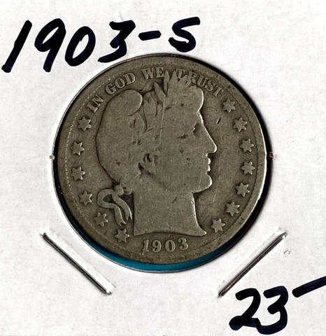 1903-S   Barber Half Dollar Cover