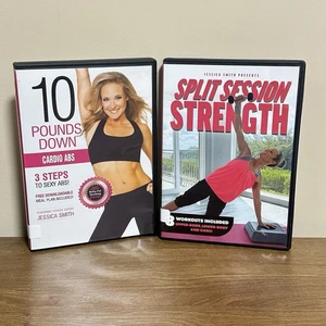 Jessica Smith DVD Lot Strength Cardio Abs Core Circuit Upper Lower Body Workout - Bild 1 von 3