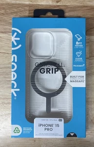 Speck Gemshell Grip MagSafe Custodia per Apple iPhone 15 Pro, Trasparente - Foto 1 di 1