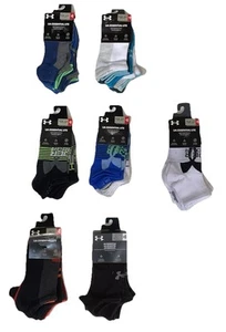 Under Armour Essential Boys Socks 6PK No Show/Quartr 13.5-4.5 & Youth Size 4.5-7 - Picture 1 of 15