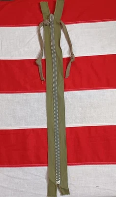 WW2 Crown Double Sided Zipper NOS RARE AAF FLIGHT JACKET A2 BOMBER B15 B3 HBT - Image 1 of 4