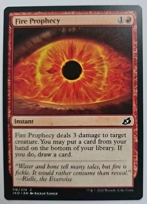 MTG Magic The Gathering Card Fire Prophecy Instant Red Prophecy 2020 - Image 1 of 2