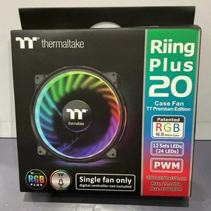 Riing Plus 20 RGB TT Premium Edition w/Controller 200mm Software Enabled Circ... - Photo 1/2