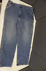 Carhartt B13 STW Carpenter Work Men&#39;s 42x34 Original Dungaree Fit Jeans