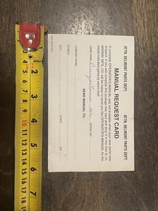 Burgertime Arcade Manual Instructions Replacement Card Rare Midway Belmont - Picture 1 of 2