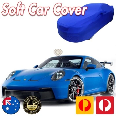 Blue Show Car Dust Cover for Porsche 911 GT2 GT3 RS Turbo Washable Soft Plush - Image 1 of 4