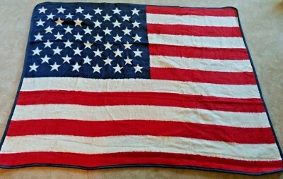 USA Flag Old Glory American Acrylic & Polyester Blanket 60 x 80 by Earth Ragz   - Image 1 of 4