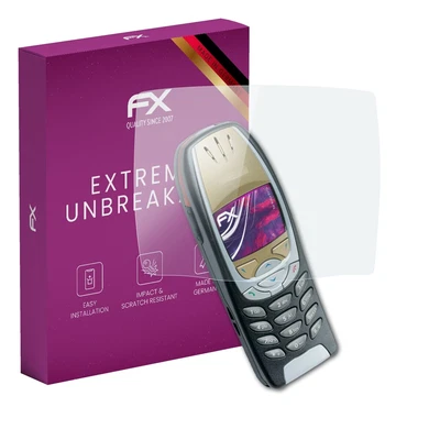 atFoliX Glass Protective Film for Nokia 6310i Glass Protector 9H Hybrid-Glass - Image 1 of 4
