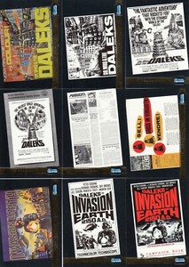 DOCTOR WHO BIG SCREEN 2003 STRICTLY INK GOLD FOIL INSERT CARD SET F1 - F12