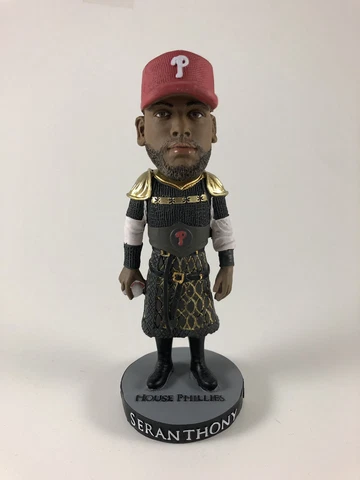 * SHIPS NOW * Phillies Seranthony Dominguez Game of Thrones Bobblehead NEW !!!! Cover