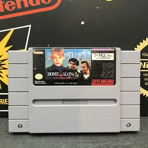 Home Alone 2 Super Nintendo NTSC U/C TESTED FREE TRACKED POSTAGE - Picture 1 of 5