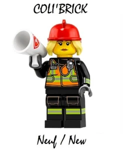 Lego 71025 08 - Minifigure série 19 - la femme pompier - New Neuf - Picture 1 of 1