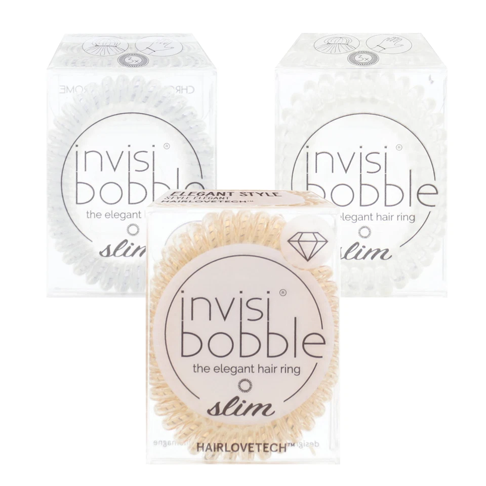 invisibobble Slim jeweils 3 Dünne Haargummis moderne Look´s wähle Dein Desi