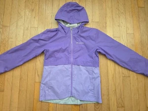 Columbia Jacket Youth Girls Rain Coat Windbreaker Purple Size Large Youth 14/16 - Picture 1 of 7