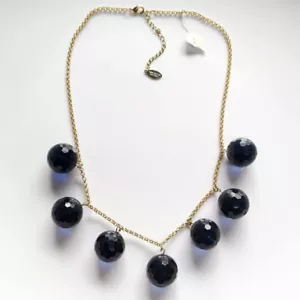 Ann Taylor Enormes Cuentas de Vidrio Cuello Babero Collar Regalo Moda Mujeres Fiesta Joyería - Imagen 1 de 4