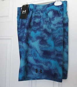 NEW BOYS UNDER ARMOUR UA WOVEN PRINTED SHORTS YOUTH XL YXL $30 - Picture 1 of 10
