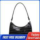 PU Shoulder Totes Casual Zipper for Daily Shopping Leisure Travel (Black)