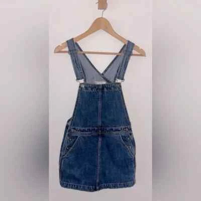 Minifalda vaquera Free People mono vestido jean azul talla 24 Foto 1 de 4