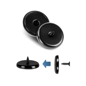 Strong Magnets With 2 Screw,  Heavy Duty Neodymium Magnets with Hole, Black Pot - Picture 1 of 4