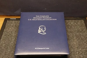 The Complete 35 Coin Benjamin Franklin U.S. Half-Dollar Collection w/ Binder PCS - Picture 1 of 15
