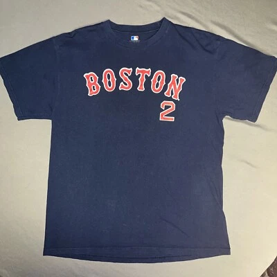 Футболка мужская Boston Red Socks размер L синяя No2 Jacoby Ellsbury -151 - Изображение 1 из 4