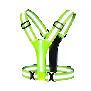 Practical USB Charging Safety LED Reflective Running Vest Light Waist/Shoulder - Picture 1 of 8
