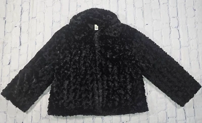 Chaqueta MIXIT Negra MUJER TALLA XL Imitación Piel Rizada Manga 3/4  Foto 1 de 4