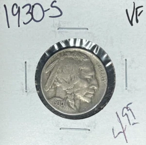 1930-S BUFFALO NICKEL - VF ~NICE COIN~ - Picture 1 of 2