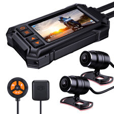 3Inch Motorcycle Dash Cam Waterproof WIFI GPS Front+Rear 1080P Motion detection