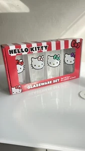 Sanrio - Hello Kitty Glaswaren 4er Set - 10 Oz Gläser - Bild 1 von 8