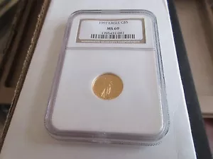1997 , Eagle , G5$ , NGC , MS 69 , Tenth-Ounce Gold American Eagle - Picture 1 of 2
