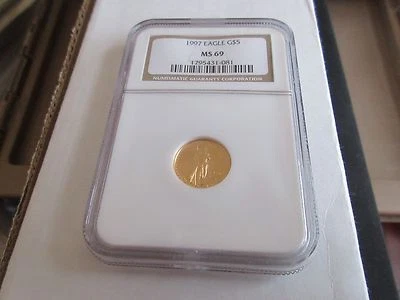 1997 , Eagle , G5$ , NGC , MS 69 , Tenth-Ounce Gold American Eagle   - Image 1 of 2