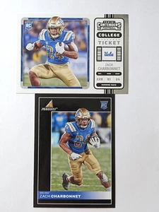 2023 Panini Chronicles ZACH CHARBONNET Contenders RC + Pinnacle #17 RC - Picture 1 of 2
