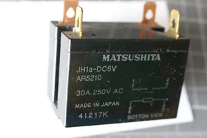 5 Stück Relais Nr3 MATSUSHITA JH1a-DC6V 1Schliesser 30Amp. 250VAC - Bild 1 von 1