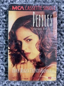 Cassette Tape Single New Sealed 1990 Pebbles. Love Makes Things Happen - Picture 1 of 3