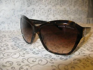 NUOVI occhiali da sole Ralph Lauren RL 8095-B DARK HAVANA 5003/13 RL8095B - Foto 1 di 9