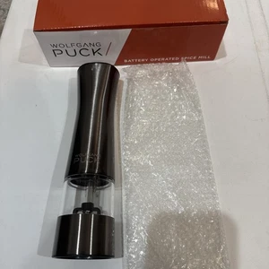 Wolfgang Puck Gunmetal Gris Molino de Especias Funciona con Batería NUEVO - Imagen 1 de 2