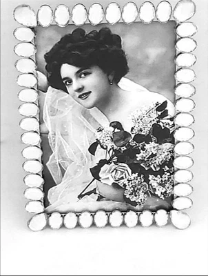 Nuevo marco de fotos imitación lágrima estrás 4 x 6 con impresión Foto 1 de 4