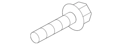 Tornillo amortiguador de sonido original Volkswagen N-107-531-01 Foto 1 de 2