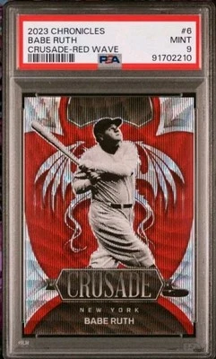 Chronicles Crusade Babe Ruth #/199 Red Wave Prizm Refractor 2023 PSA-COMO NUEVO🔥 Foto 1 de 3