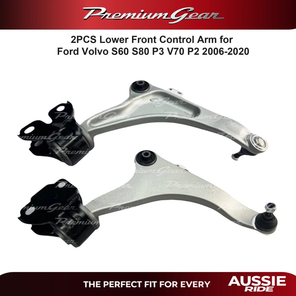 2PCS Lower Front Control Arm for Ford Volvo S60 S80 P3  V70 P2 2006-2020 - image 1 of 1