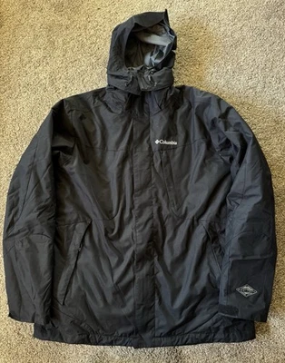 Columbia Interchange Mens L Jacket Coat Omni-Heat 2 in 1 Removable Lining E-20 - Image 1 of 4