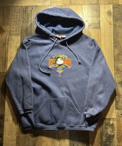 Vintage Disney Mickey Mouse Hoodie Sweatshirt Size XL Navy Embroidery - Picture 1 of 6