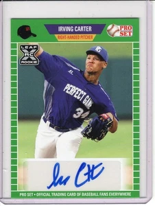 2021 LEAF PRO SET IRVING CARTER ROOKIE/RC AUTO #PSIC1 *GREEN* - Picture 1 of 1