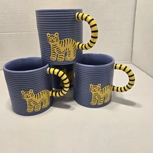 Starbucks Lunar New Year 2022 Tiger Coffee Mugs EUC, Set Of Four Mugs, Brand New - Picture 1 of 17